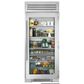 True Residential 24.8 Cu. Ft. Refrigerator Column with Left Hinge and Solid Door in Stainless Steel, , large