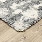 Oriental Weavers Aspen Shag Distressed 003H9 9"10" x 12"10" Gray Area Rug, , large