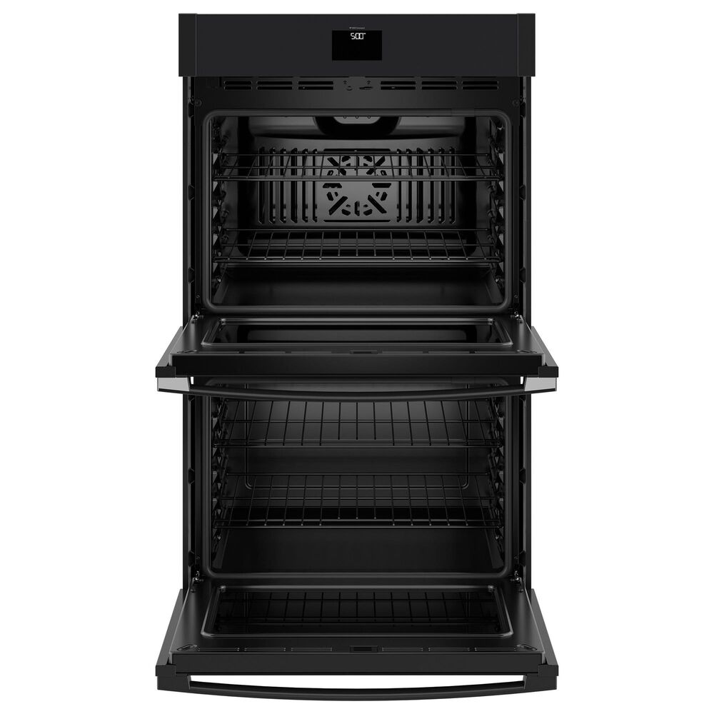 GE Appliances 2-Piece Kitchen Package with Black 30&quot; Smart Built-In Double Wall Oven and Stainless Steel 30&quot; Gas Cooktop, , large