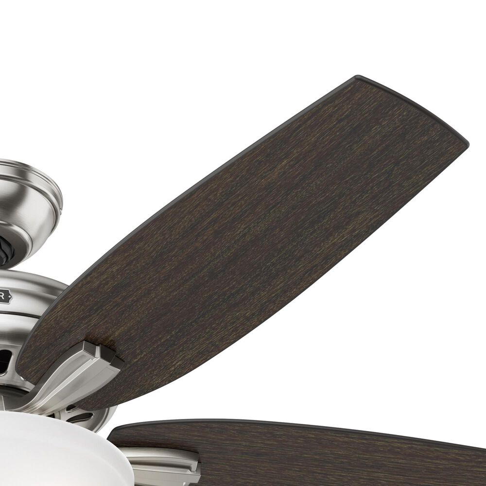Hunter Newsome 52&quot; Ceiling Fan with Lights in Brushed Nickel, , large