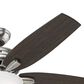 Hunter Newsome 52" Ceiling Fan with Lights in Brushed Nickel, , large