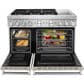 KitchenAid 48" Professional Double Oven Dual Fuel Range in Matte Milkshake, , large