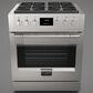 Fulgor Milano Sofia 3.6 Cu. Ft. 30" Professional Dual Fuel Range in Stainless Steel, , large