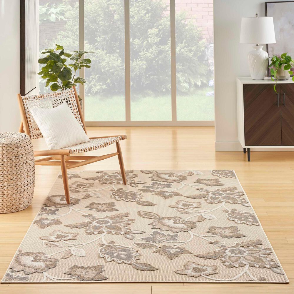 Nourison Aloha ALH31 7&#39;10&quot; x 10&#39;6&quot; Beige Indoor/Outdoor Area Rug, , large