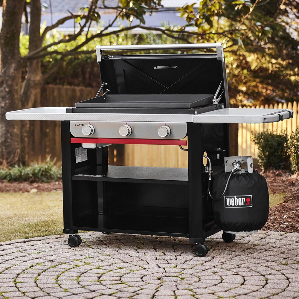 Weber Slate 30" 3-Burner Liquid Propane Gas Griddle in Black, , large