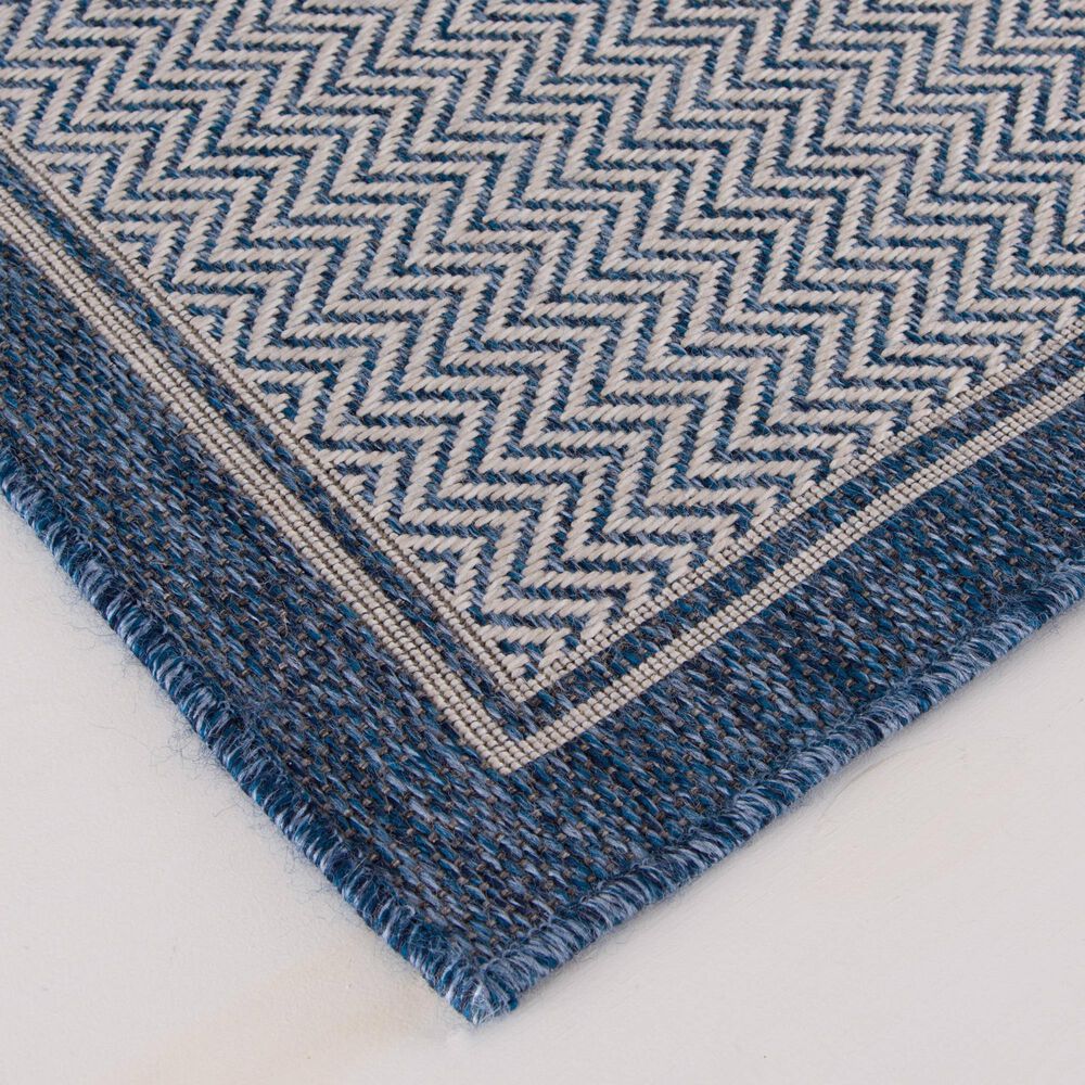 Central Oriental New Zealand Dunedin 5&#39;3&quot; x 7&#39;7&quot; Cobalt Area Rug, , large