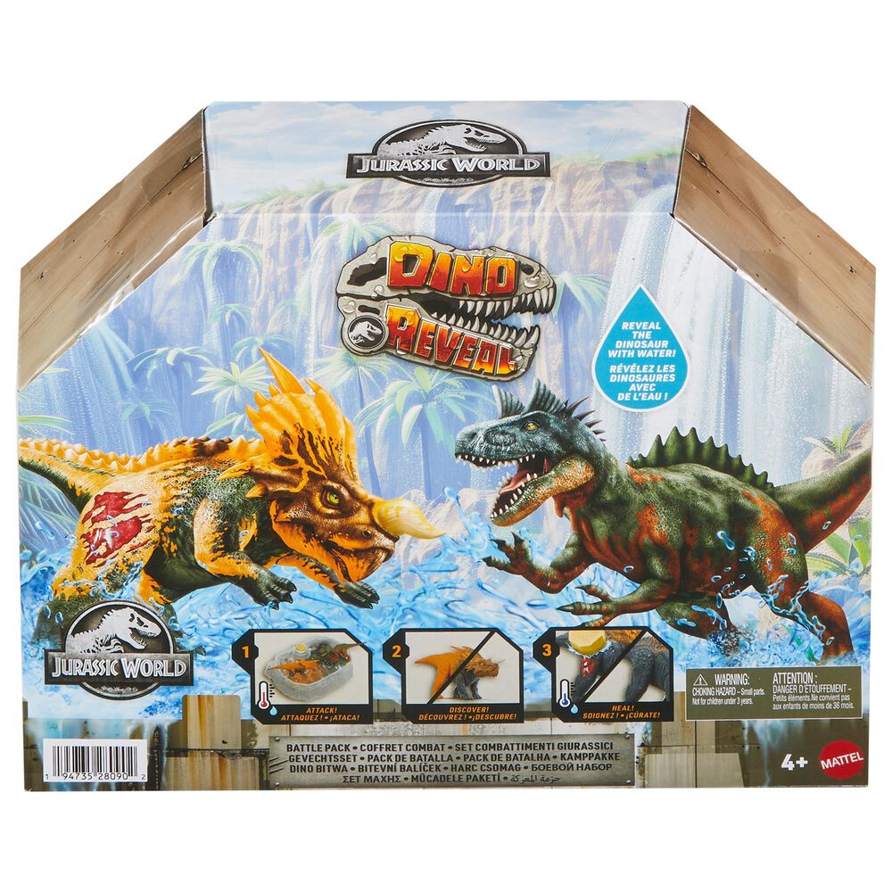 Jurassic World Dino Reveal Battle Pack - Piatnitzkysaurus and Einiosaurus in Multicolor, , large