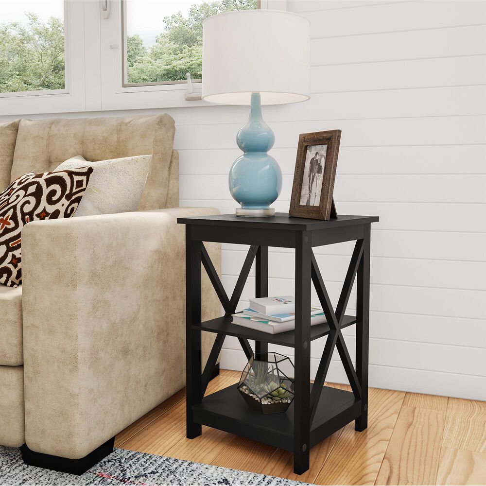 Timberlake Hastings Home End Table in Black, , large