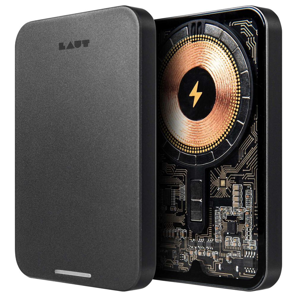 LAUT Power Charge Crystal with Magsafe in Black, , large