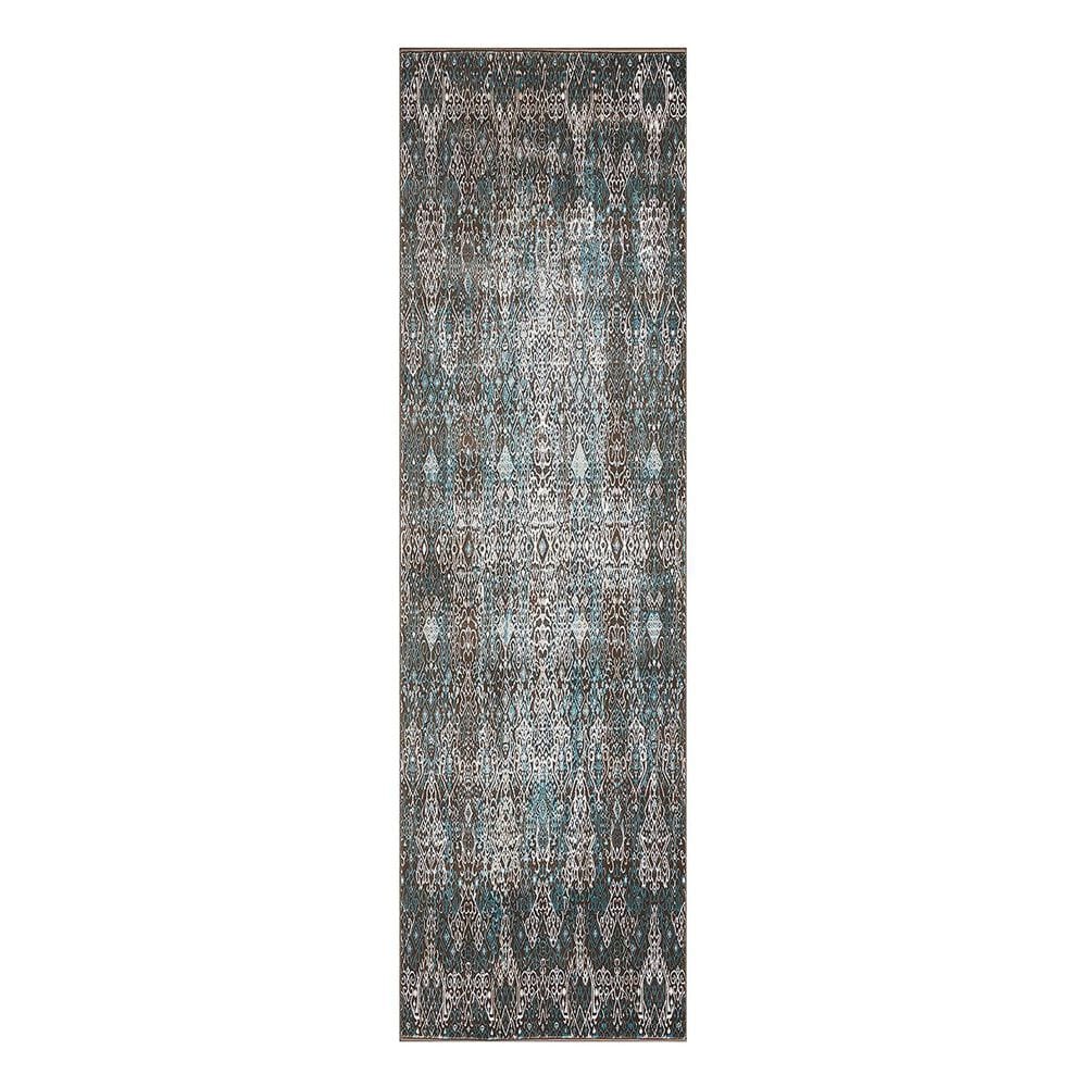Nourison Karma KRM04 2"2" x 7"6" Blue Runner, , large