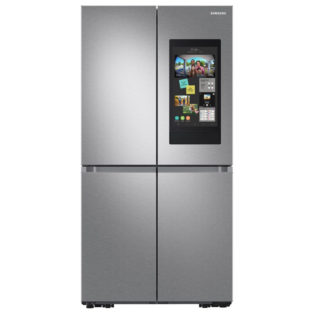 Samsung 22.5 Cu. Ft. Counter Depth 4-Door Flex French Door Refrigerator with Family Hub in Stainless Steel, , large