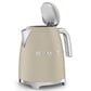 SMEG Retro Style 7-Cup Electric Kettle in Matte Moonlight and Polished Chrome, , large
