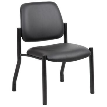 Regal Co. Boss Armless Guest Chair in Black, , large