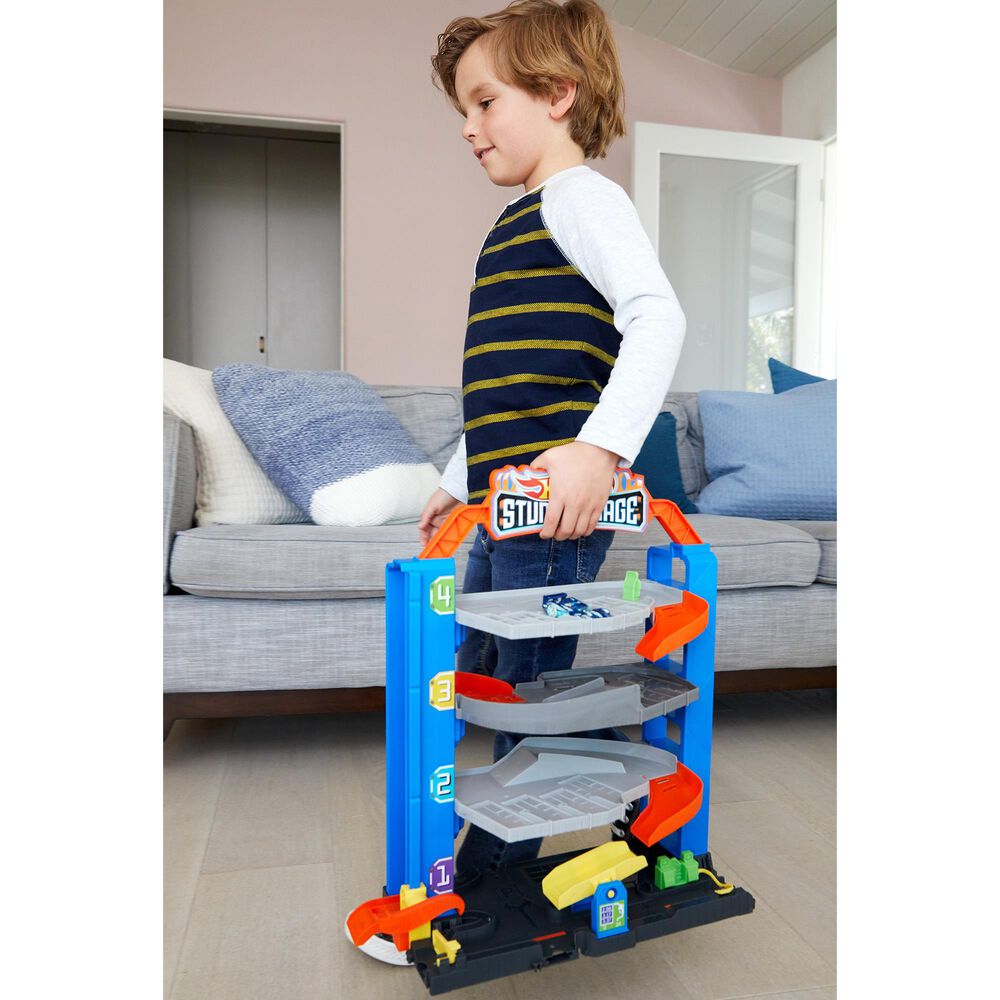 Hot Wheels City Stunt Garage Play Set, , large