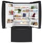 GE Appliances 22.1 Cu. Ft. Counter-Depth French-Door Refrigerator in Black Slate, , large