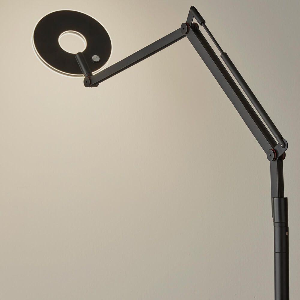 Adesso Gordon LED Floor Lamp in Black, , large