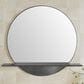 James Martin Platform 24" Round Mirror in Modern Iron, , large