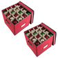Timberlake Ornament Storage Box in Red (Set of 2), , large