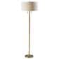 Adesso Madeline Floor Lamp in Natural and Antique Brass, , large