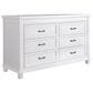 Appleseed Rowan 6-Drawer Dresser in Pure White, , large