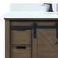 Lexora Home Marsyas 48" Single Bathroom Vanity in Rustic Brown with White Cultured Marble Top and and Rectangular Sink, , large