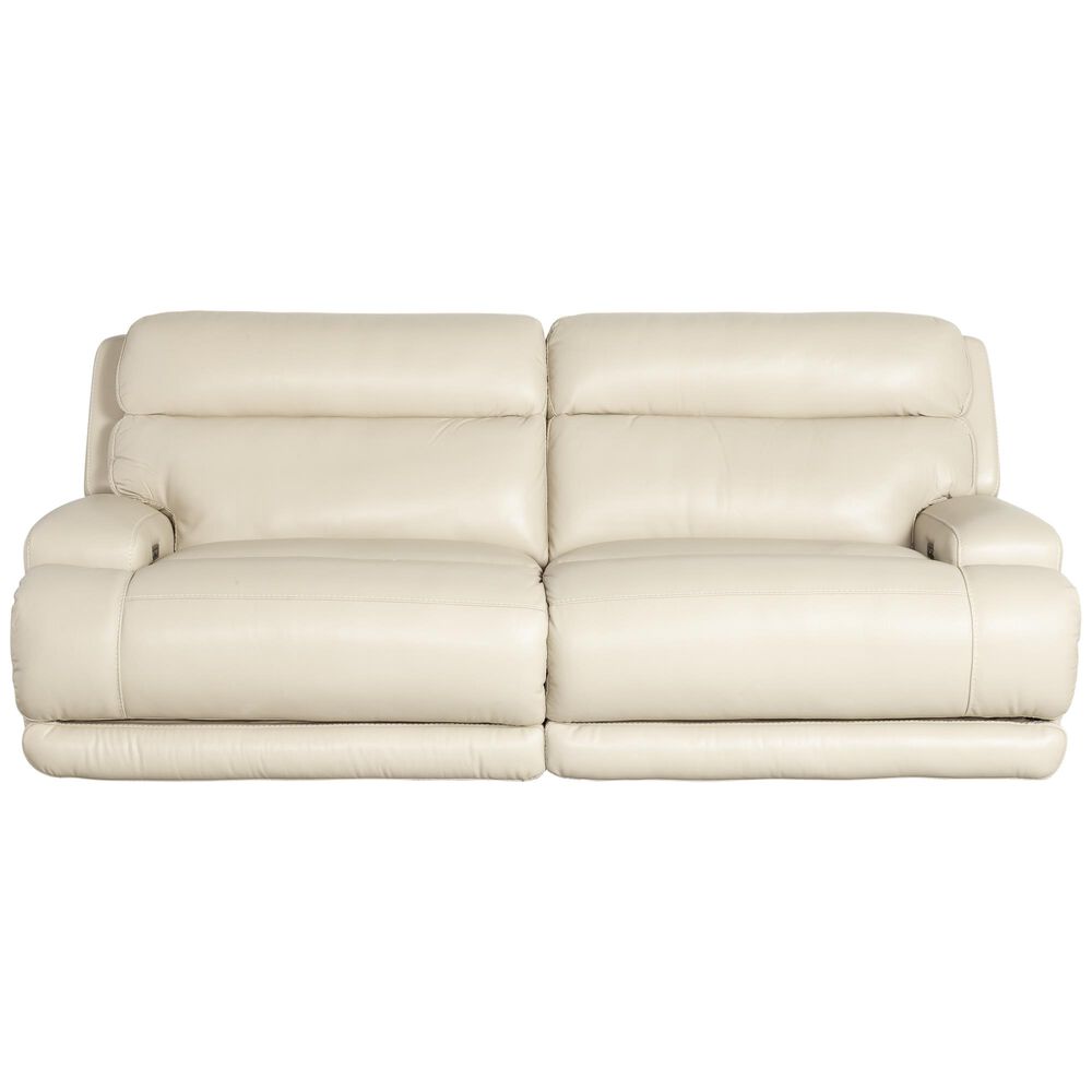 Sienna Designs Leather Power Recliner Sofa with Power Headrest in Caesar Ivory, , large