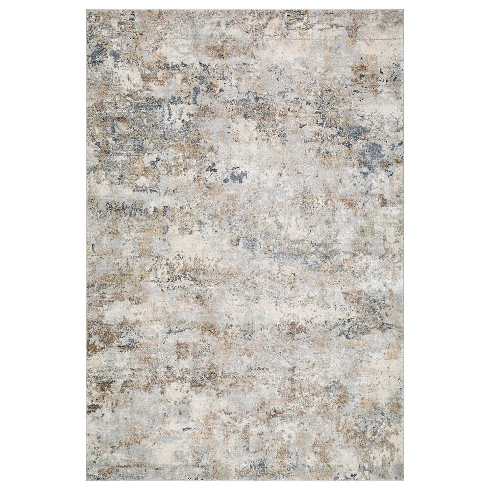 Surya Avellino 5"3" x 7" Light Gray, Light Beige, Tan, Deep Teal, Gray and Light Olive Area Rug, , large