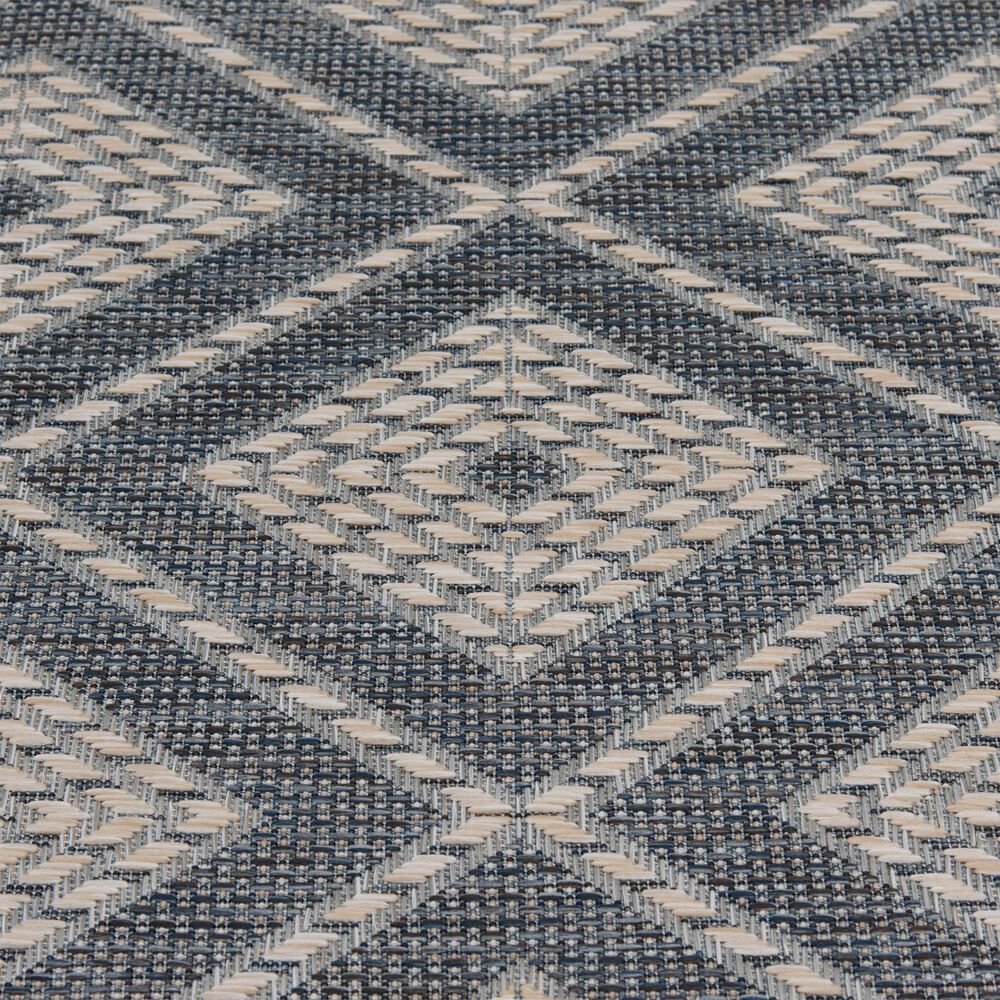 Central Oriental Melbourne Davion 5&#39; x 7&#39; Lagoon and Vanilla Area Rug, , large