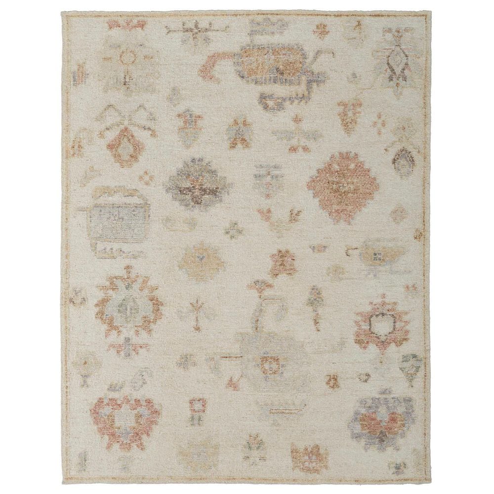 Feizy Grafton 3"6" x 5"6" Ivory and Multicolor Area Rug, , large