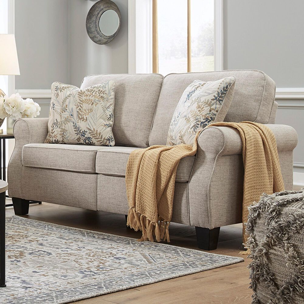 Signature Design by Ashley Alessio Loveseat in Beige, , large