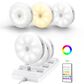 HOMLUX Motion Sensor Puck Light with Charging Station in White (Set of 6), , large