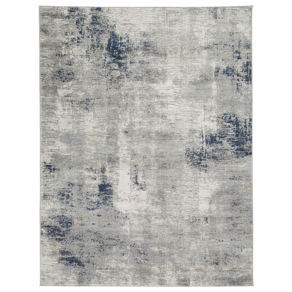 Ashley Wrenstow 5"3" x 7"3" Gray, Blue and Brown Area Rug, , large