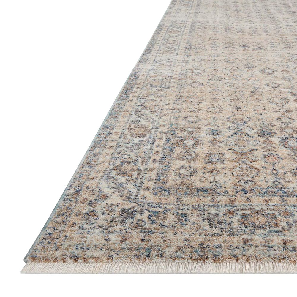 Angela Rose Blake 2&#39; x 3&#39; Beige and Denim Area Rug, , large