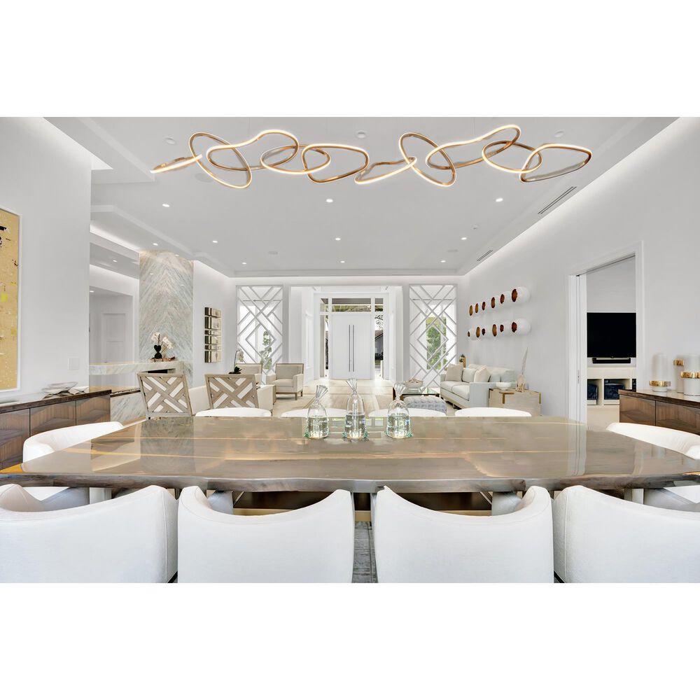Maxim Lighting Unity 5-Light LED Pendant in Brushed Champagne, , large