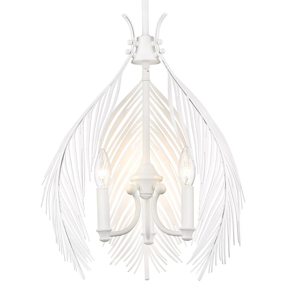 Golden Lighting Cay 3-Light Pendant in Matte White, , large