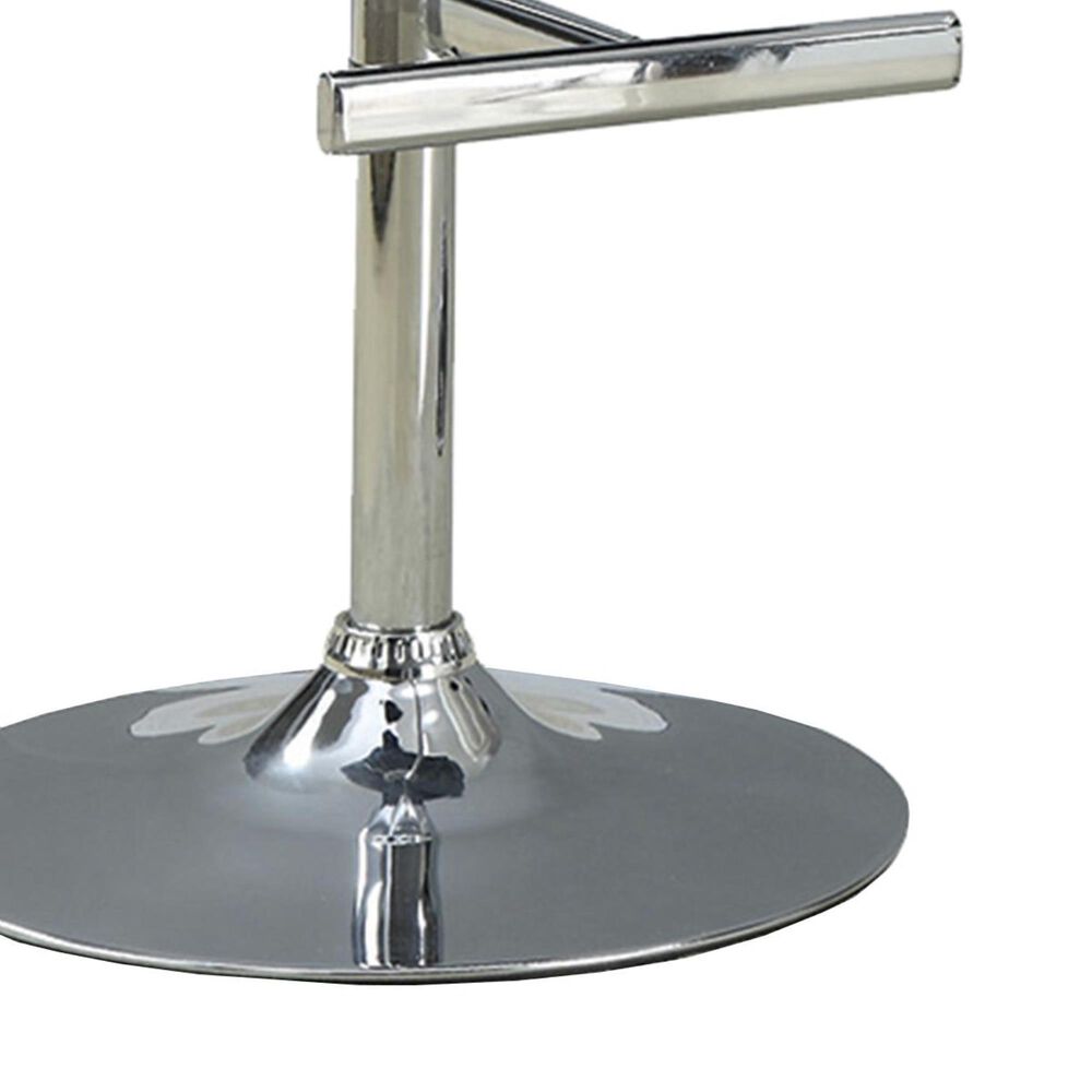 Pacific Landing Adjustable Barstool in Chrome and Black, , large