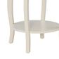 Linon Home Decor Aura Round Side Table in Off White, , large