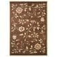 Safavieh Lyndhurst 5"3" x 7"6" Brown and Multicolor Area Rug, , large