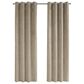 Monarch Specialties 52" x 84" Curtain Panel in Beige (Set of 2), , large