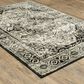 Oriental Weavers Georgia Medallion 429G0 Gray and Black 1"10" x 7"6" Runner, , large