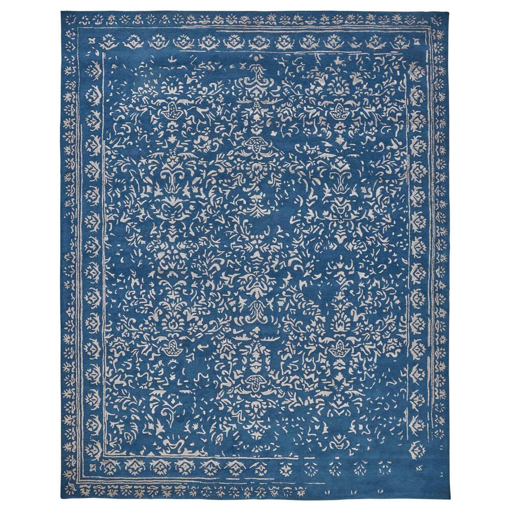 Feizy Rugs Bella 8' x 10' Blue and Silver Area Rug NFM