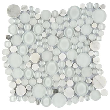 Emser Lucente Ambrato 12" x 12" Glass Mosaic Sheet, , large