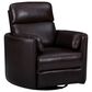 Simeon Collection Radius Manual Swivel Glider Recliner in Hickory Brown, , large