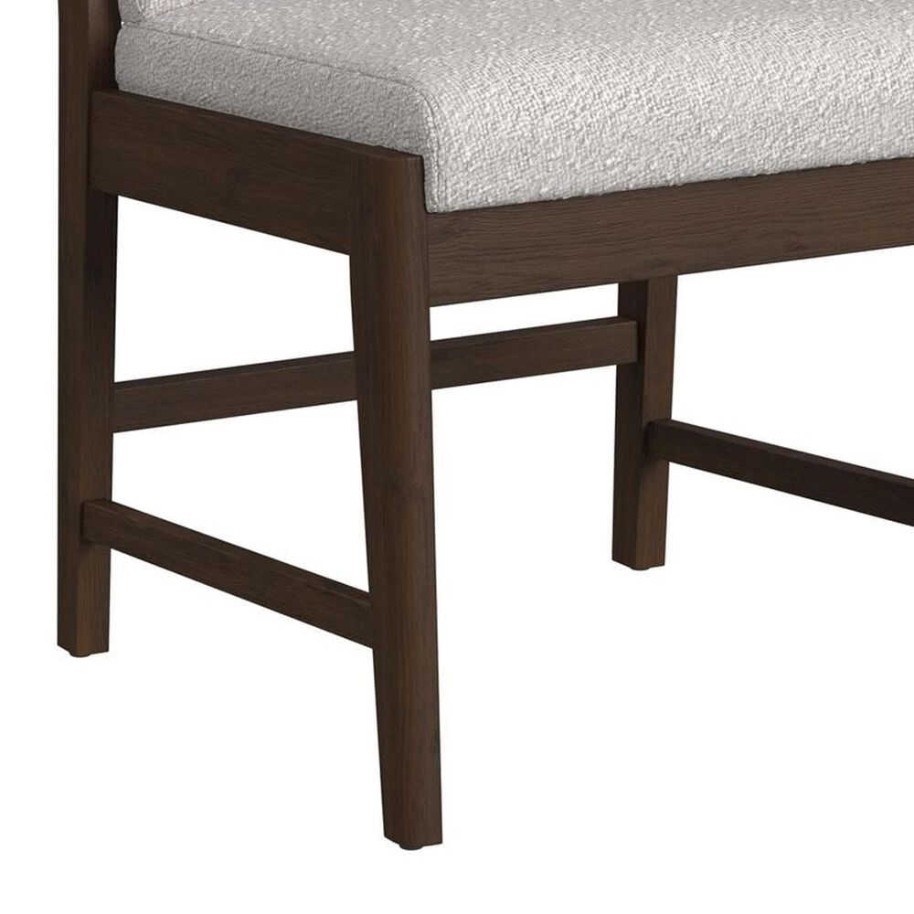 Mayberry Hill Brisbane Dining Side Chair with Faux Leather Upholstery in Brown, , large