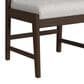 Mayberry Hill Brisbane Dining Side Chair with Faux Leather Upholstery in Brown, , large