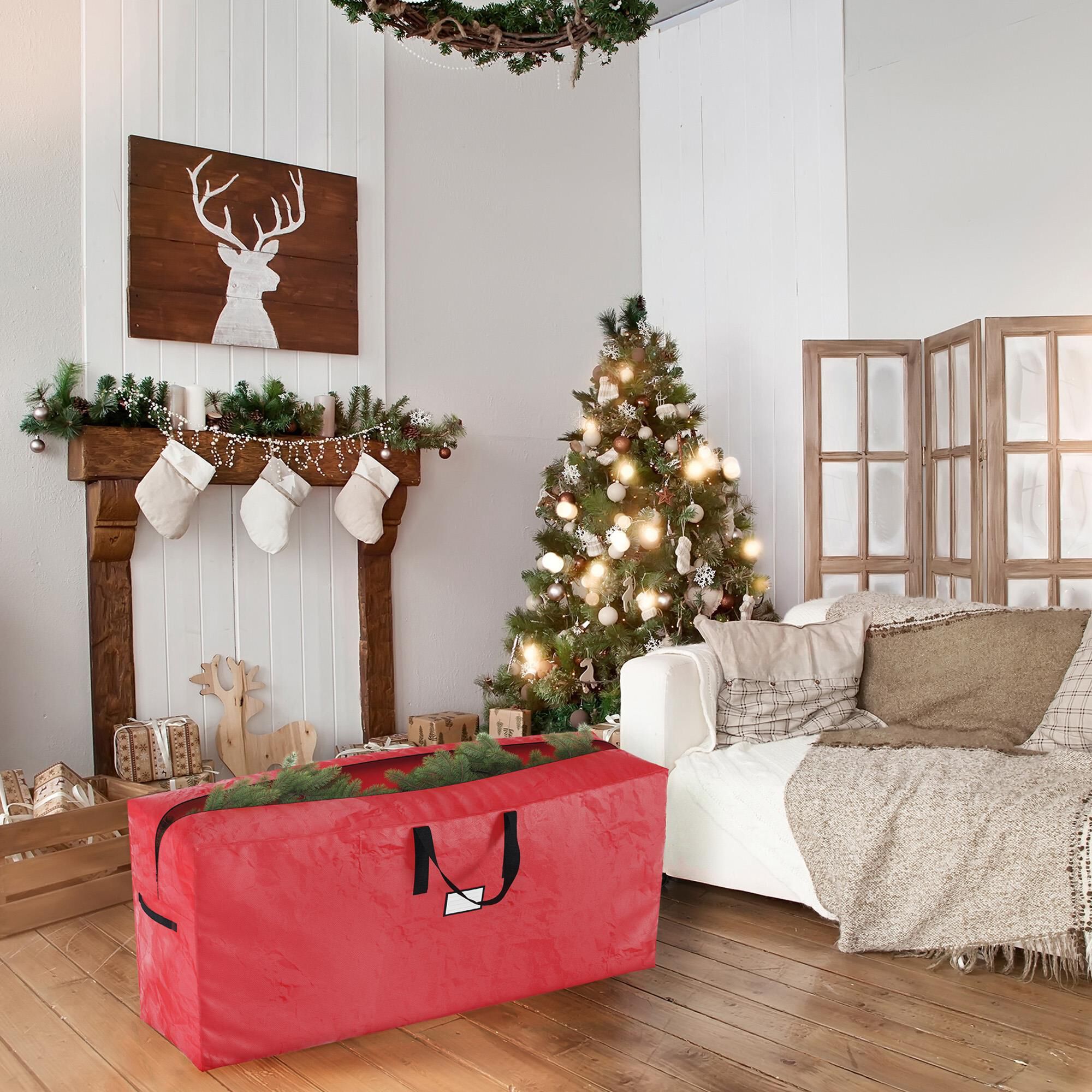 Timberlake Christmas Tree Storage Bag in Red Set of 2 NFM