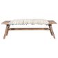 L.R. Home Timson 50" Wooden Bench in Brown, , large
