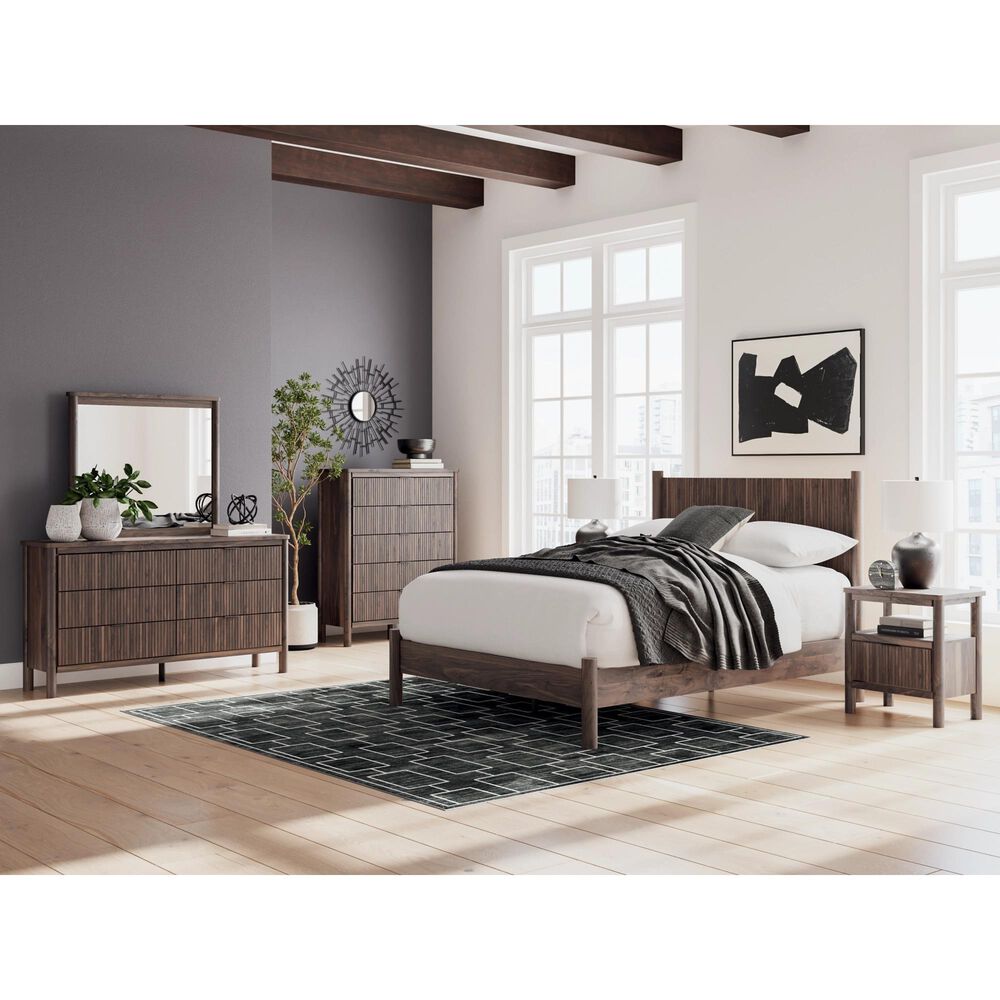 Ashley Pamytta 6-Drawer Dresser in Rich Brown, , large