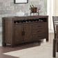 Davis International Rustic Sideboard in Brown Wire Brushed, , large
