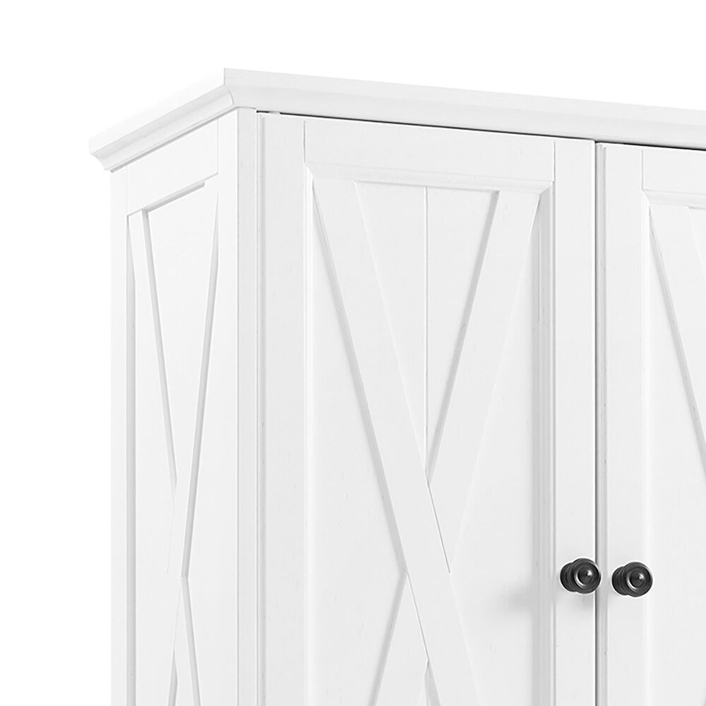 Crosley Furniture Clifton Tall Pantry in Distressed White, , large